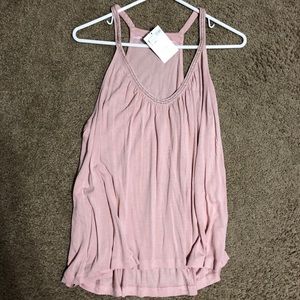 Pink tank top with jewels small